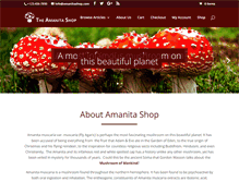 Tablet Screenshot of amanitashop.com